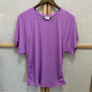 Athleta Women’s Speedlight Seamless Ruched T-Shirt Purple Size L